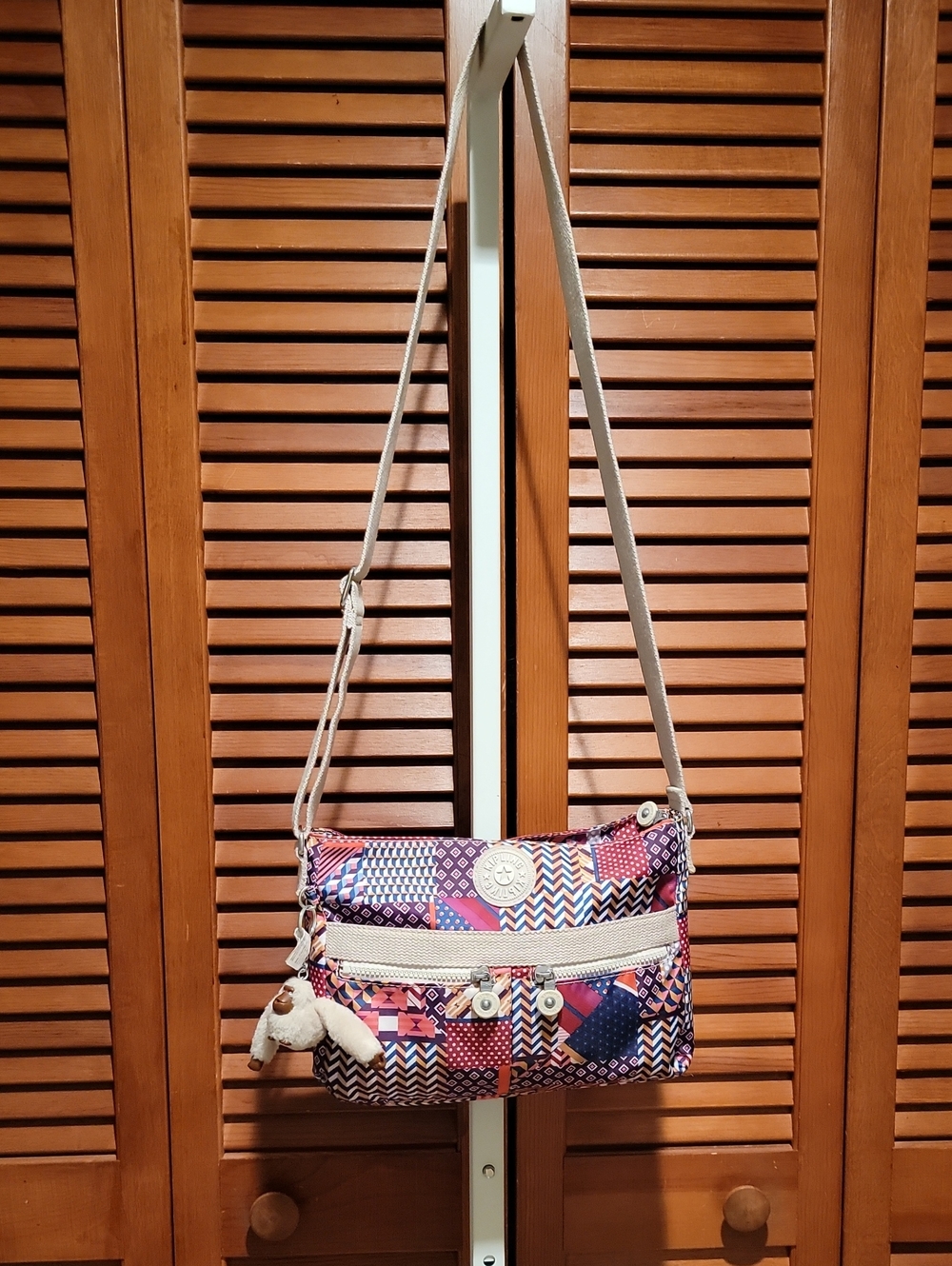 KIPLING ANGIE MULTICOLOR AND MULTIPLE PATTERN CROSSBODY BAG